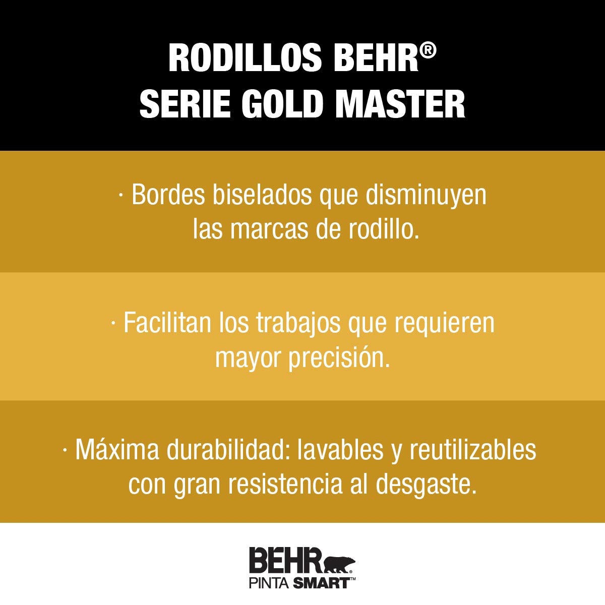 Behr Rodillos Gold Master Home Depot México